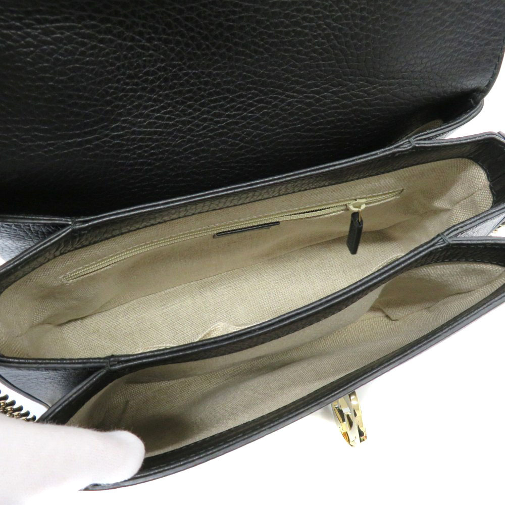 GUCCI Chain Shoulder Bag Black - Picture 5 of 6